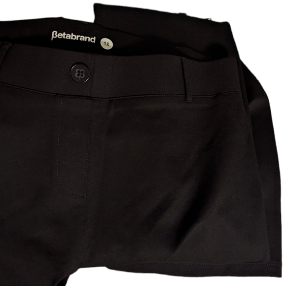 Betabrand Classic Black Bootcut Dress Pant Yoga Pants Business Casual Career 1X Betabrand Classic Black Bootcut Dress Pant Yoga Pants Business Casual Career 1X